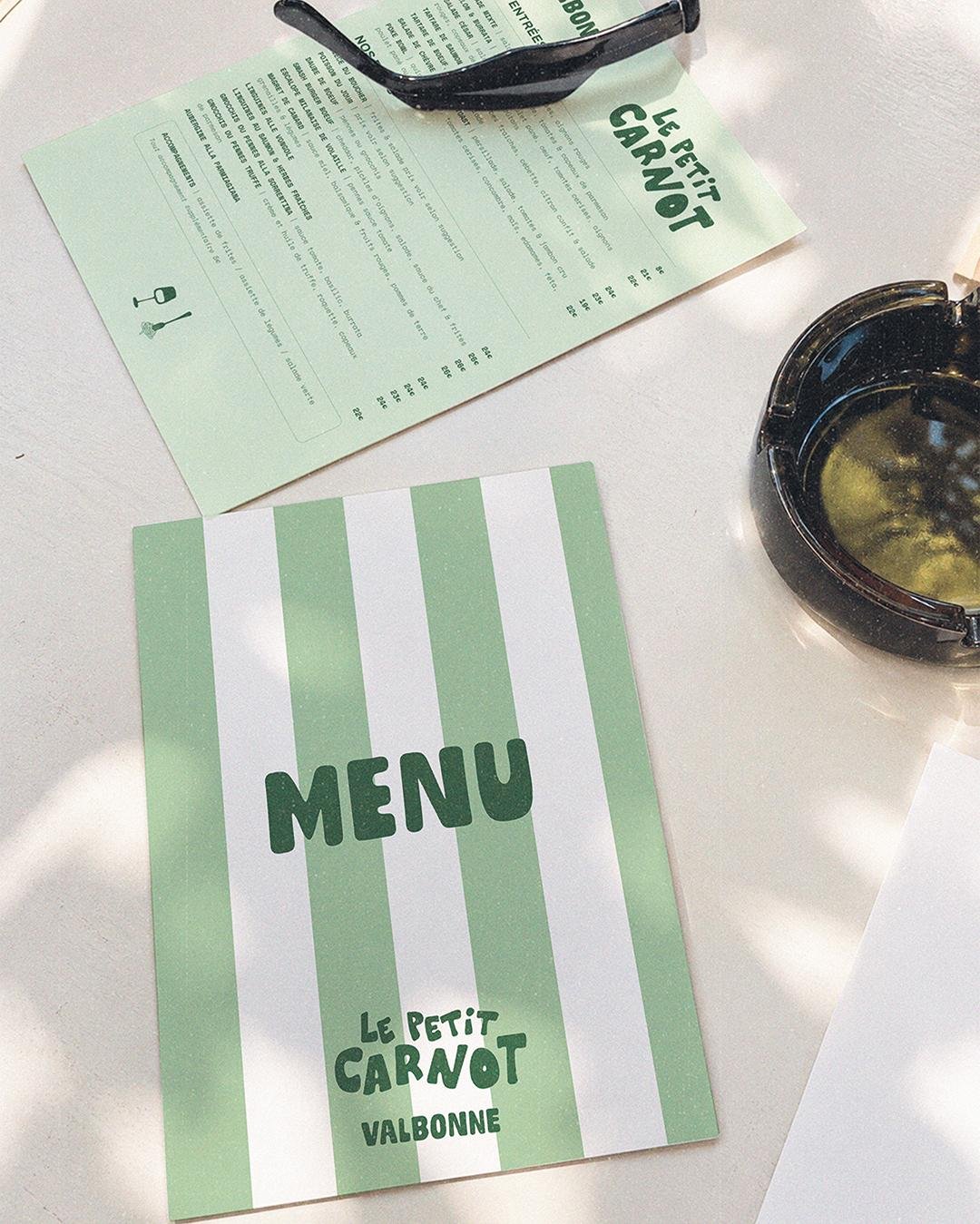 Le Petit Carnot — menu Valbonne
