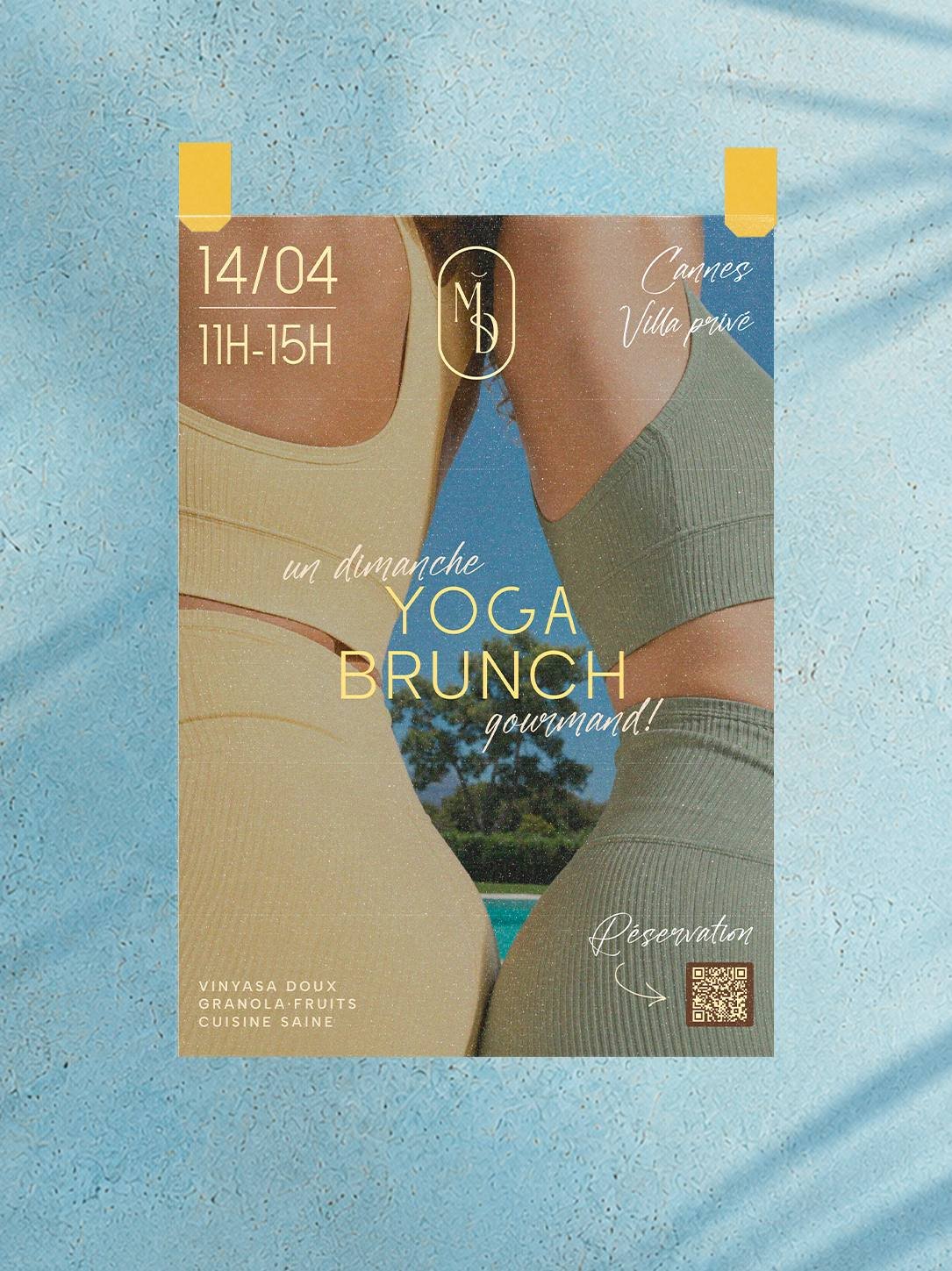 Yoga Brunch — affiche événement